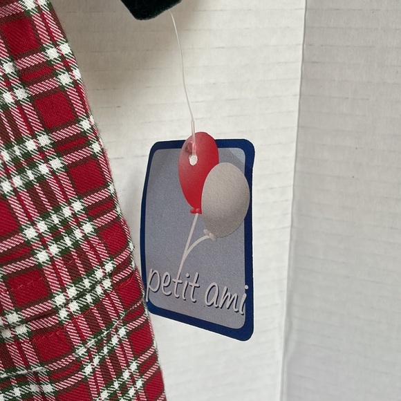 Beautiful holiday plaid embroidered baby dress. Size 6 months - Picture 8 of 12